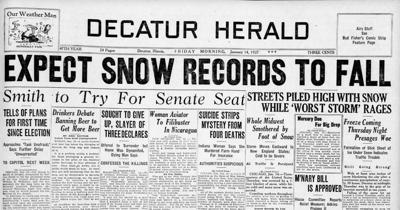 Big snow, big news